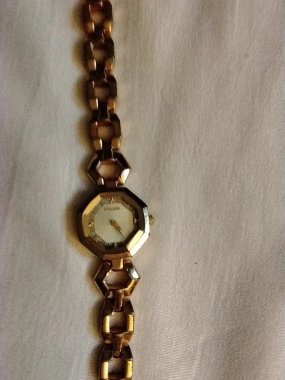 Pulsar Gold-Tone Women's Bracelet Watch with Assorted Gold Bangles